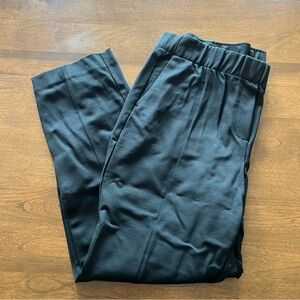 J. Jill Black Ponte Pintucked Seamed Slim Fit Pants - Petite Large NWT